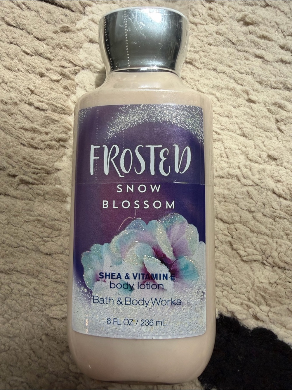 Bath & Body Works Frosted Snow Blossom Body Lotion - Purple, Silver